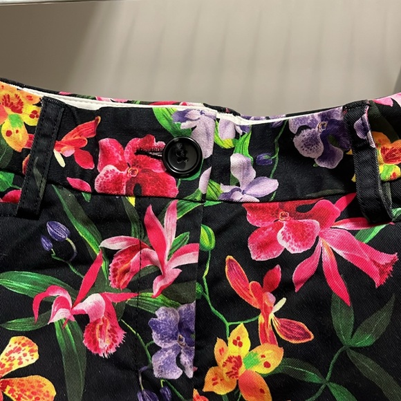 NWOT Host Pick Lands' End Women's 4 Petite Floral Mid Rise Shorts W/Pockets - Picture 6 of 12